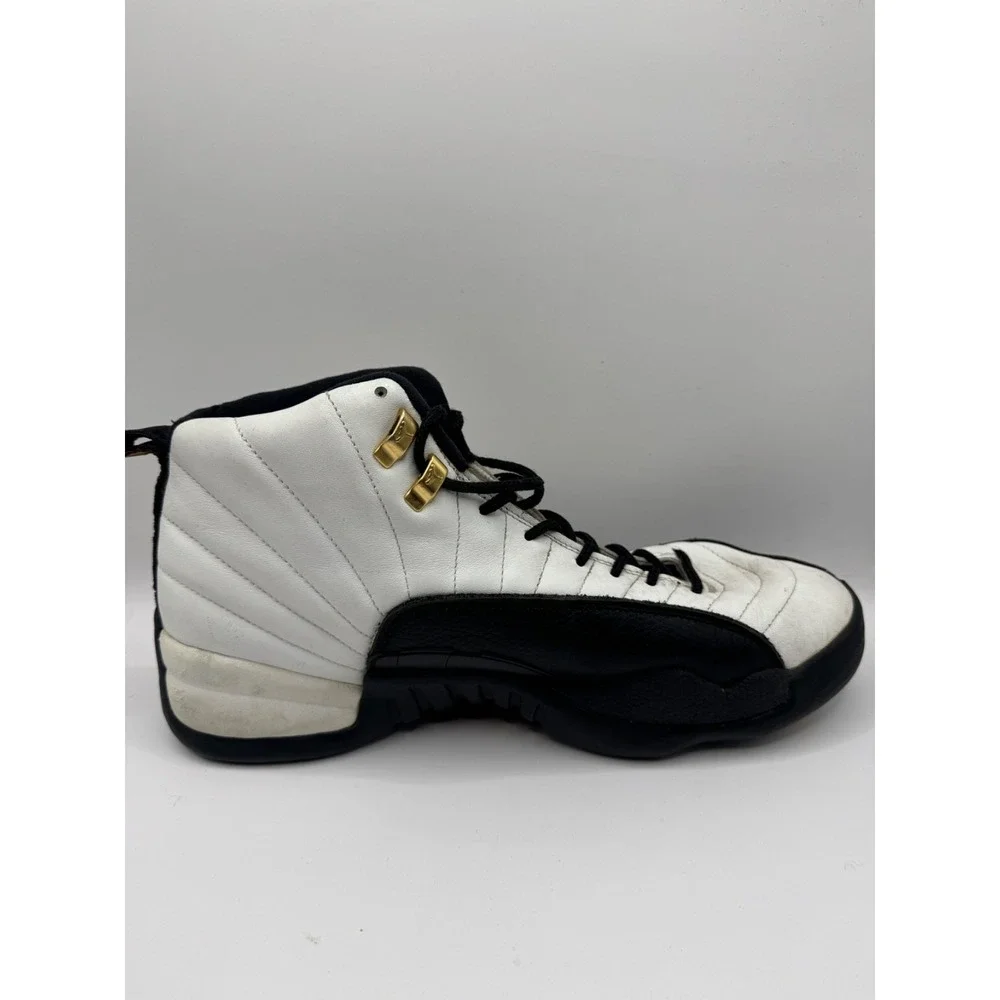 VTG 1996 Nike Air Jordan 12 Taxi OG Mens 12 White Black 130690-101 As Is